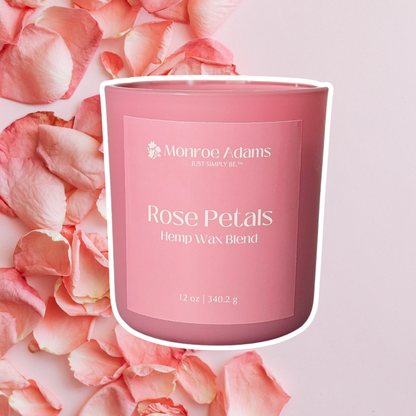 Rose Petals Wood Wick Candle | The Pink Collection 2024